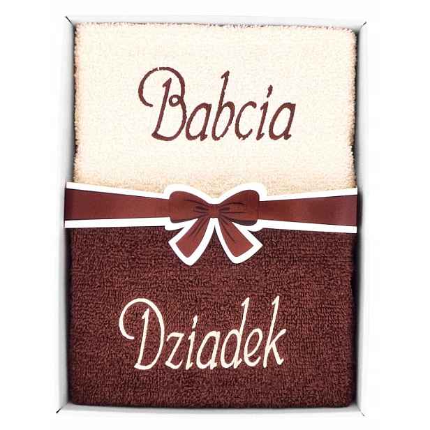 Bavlněné ručníky pro Babičku a Dědečka, Dárek ke Dni babičky a dědečka