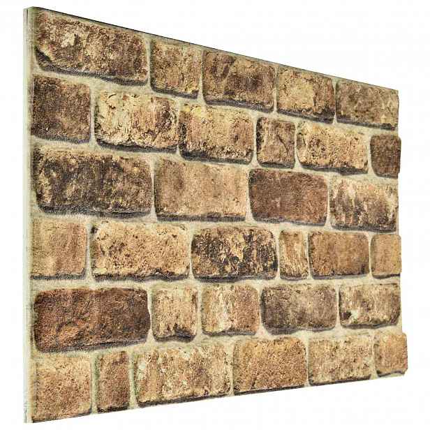 vidaXL Nástěnné panely 10 ks 100 x 50 cm Tmavý písek EPS pěna