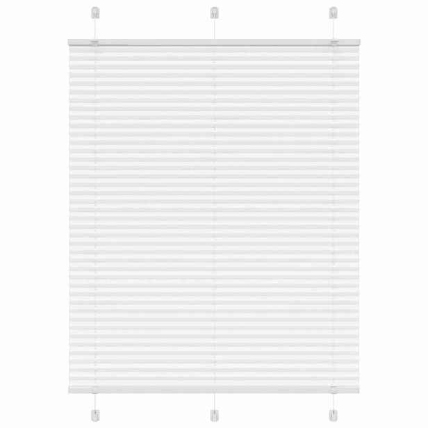 vidaXL Plisovaná roleta bílá 110x150cm Šířka látky 109,4cm Polyester