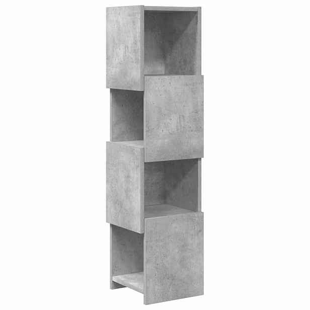vidaXL Rohová skříňka 25,5x25x102cm Kompozitní dřevo Betonově šedá