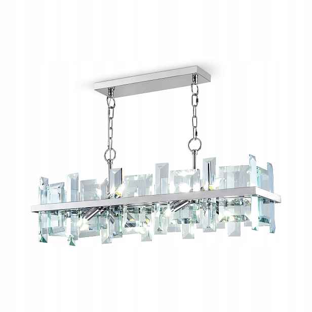 Závěsná lampa Maytoni Cerezo chrom 8xE14 40W křišťálová, nastavitelná