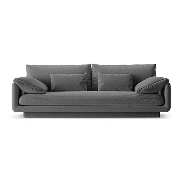 Tmavě šedá pohovka 220 cm Torino – Micadoni Home
