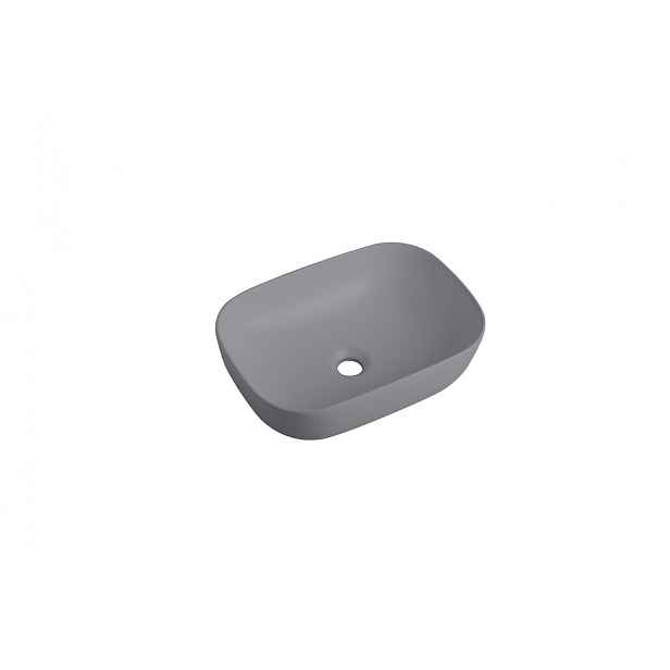 Umyvadlo na desku Swiss Aqua Technologies Infinitio 45,5x32,5 cm šedá mat bez přepadu SATINF4532LGRM