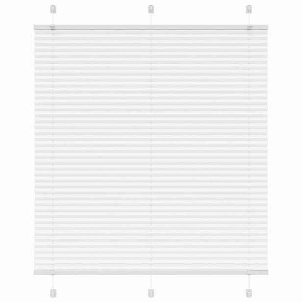 vidaXL Plisovaná roleta bílá 115x150cm Šířka látky 114,4cm Polyester