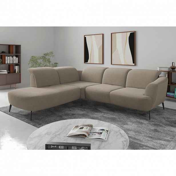 Sit & More ROHOVÁ SEDAČKA, textil, béžová