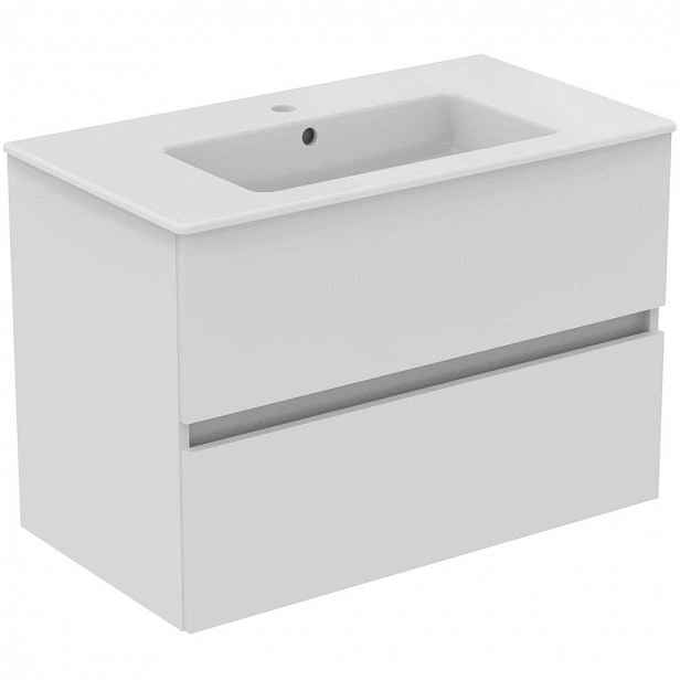 Ideal Standard Eurovit+ - Skříňka s umyvadlem, 55x80x44 cm, 2 zásuvky, lesklá bílá R0574WG