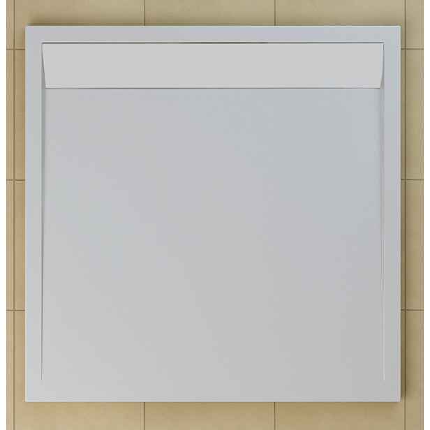 SanSwiss WIQ 090 04 04 Sprchová vanička čtvercová 90×90 cm bílá, kryt bílý, skládá se z WIQ 090 04 a BWI 090 04 04