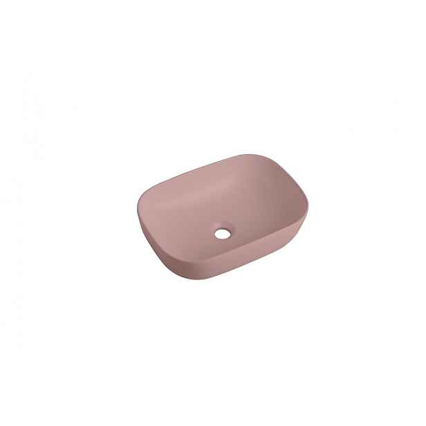 Umyvadlo na desku Swiss Aqua Technologies Infinitio 45,5x32,5 cm růžová mat bez přepadu SATINF4532PM