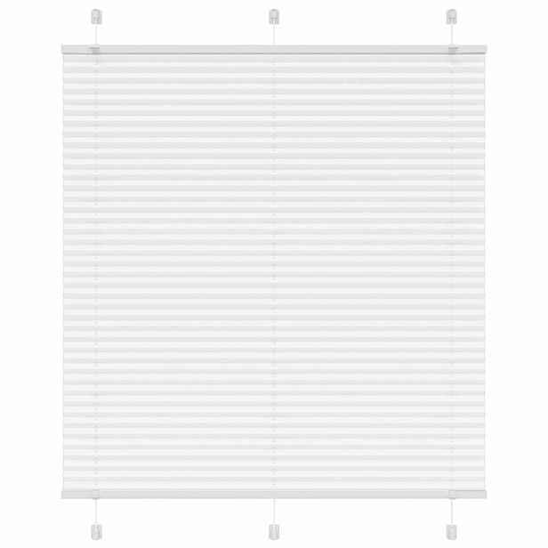 vidaXL Plisovaná roleta bílá 120x150cm Šířka látky 119,4cm Polyester