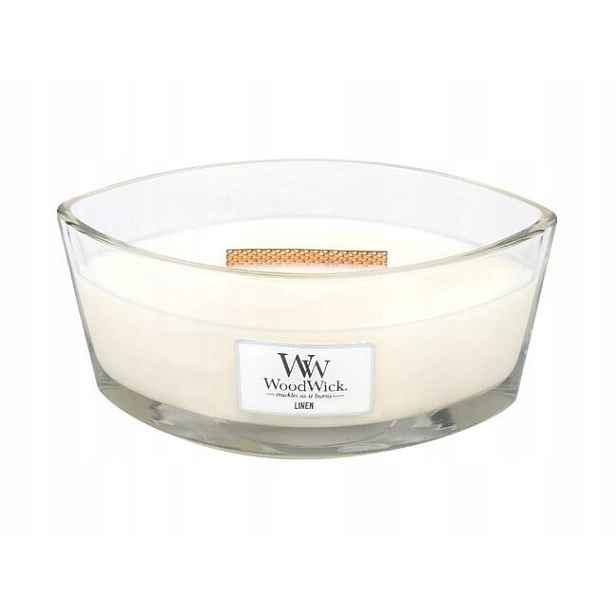 WoodWick svíčka loď Linen 453.6 g
