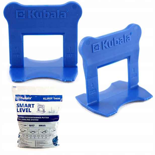 Kubala 1817 Smart Level Klipsy Pro Vyrovnávání Dlaždic 1 MM 500 Kusů