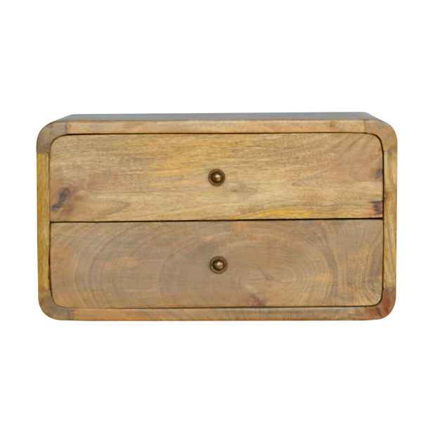 Artisan Furniture NOČNÍ STOLEK Avora Nástěnný s 1 zásuvkou, hnědá