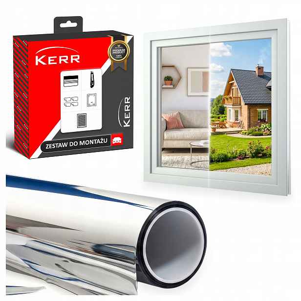 Fólie Zrcadlo Benátská okna 100 x 200 cm Samolepicí na okna Premium