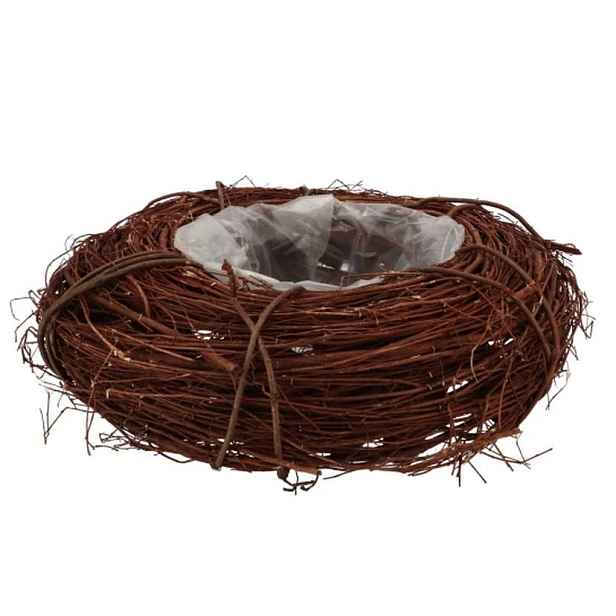Hnědý květináč věnec z jilmových větví Elm Branch - Ø 30*10 cm daan kromhout