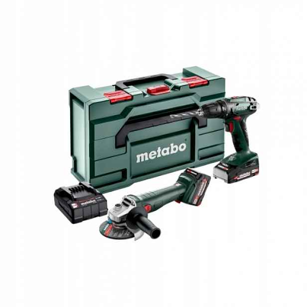 Metabo Sada Kombo 18V Šroubovák Bs 18 Bruska 18 L 9-125