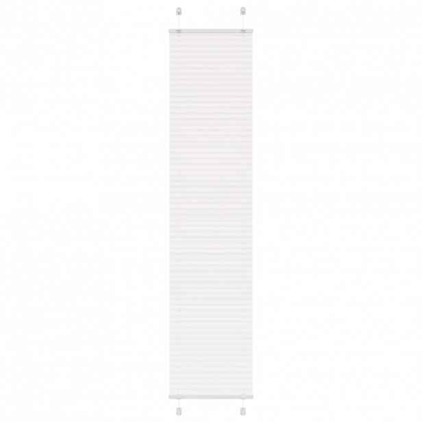 vidaXL Plisovaná roleta bílá 40x200 cm Šířka látky 39,4 cm Polyester