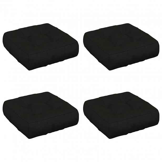 vidaXL Polstry ve 4 kusech VIANEN 4 pcs 100% polyester Černá