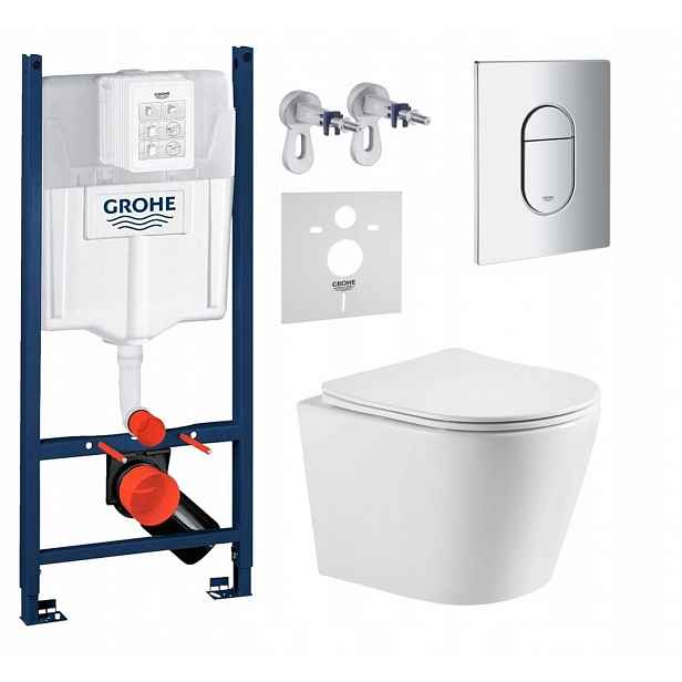 Wc sada Grohe s mísou Imprese a tlačítkem chrom Fresh