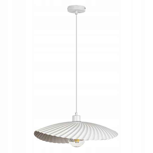 Bridget závěsný lustr, bílá barva, průměr 47 cm