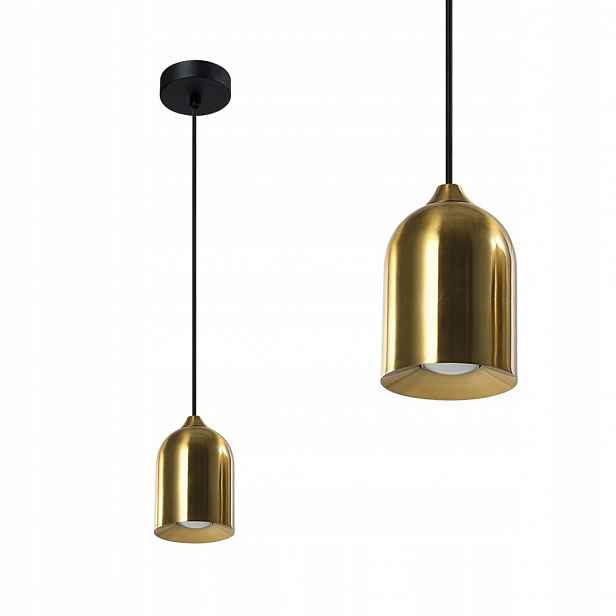 Kovová závěsná lampa Nilo zlaté stínidlo 1xGU10 nad stůl Light Prestige
