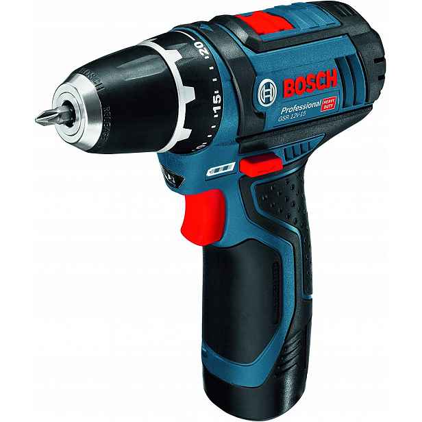Aku Šroubovák Bosch Gsr 12V-15 akumulátorové napájení 12 V 0601868101