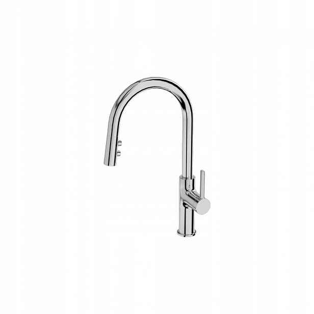 Kuchyňská baterie Lavita Orion Chrome s vytahovací sprškou, moderní