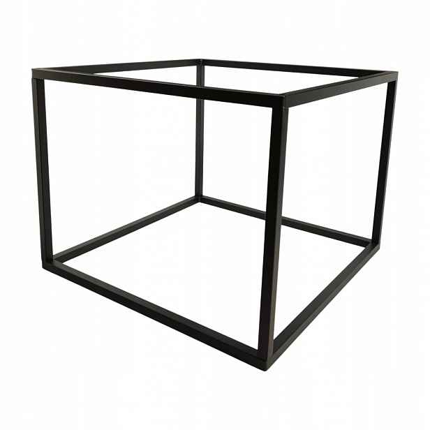 Rám pod konferenční stolek 60x60 cm výška 46 cm ocel černý