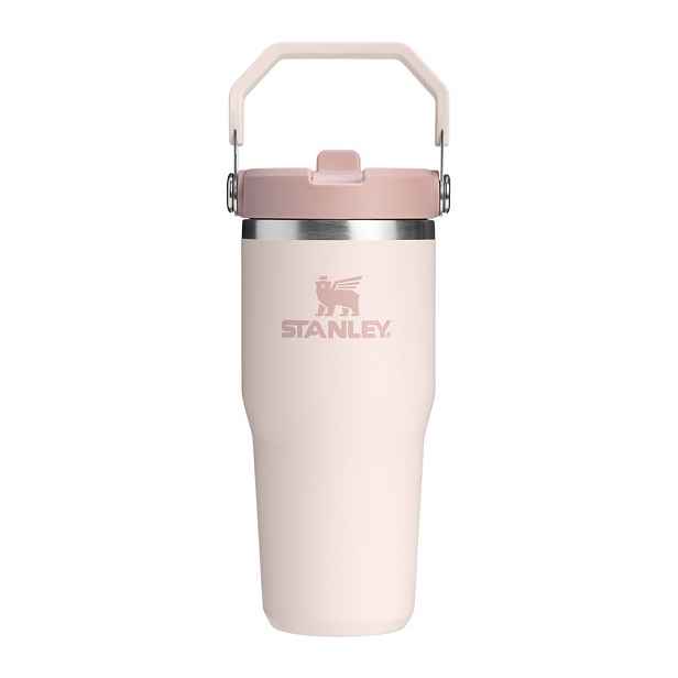 Světle růžová termoska z nerezové oceli 410 ml IceFlow™ Flip Straw 2.0 Tumbler Rose Quartz – Stanley