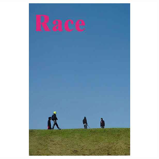 TEMU 1ks Bezrámový plakát na plátně Music G Art Race 1 Album - 12x18 palců, Živý růžový design "RACE" se siluetami na zelené trávě, Minimalistické