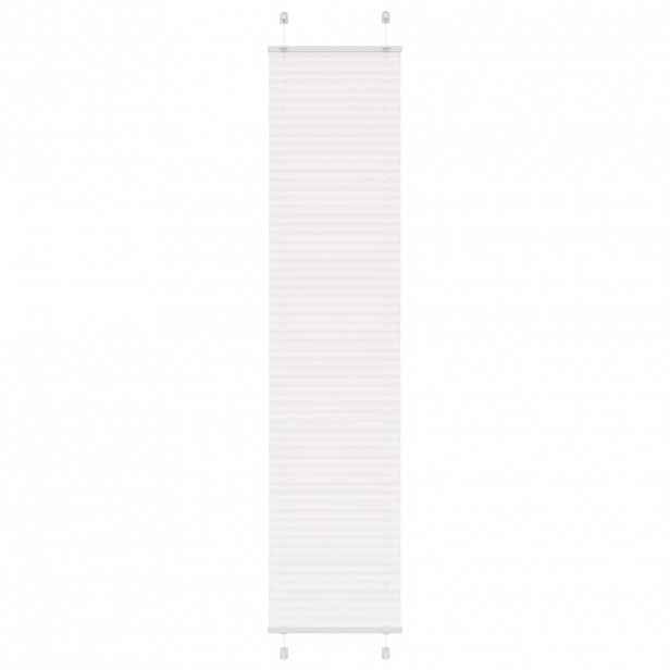vidaXL Plisovaná roleta bílá 45x200 cm Šířka látky 44,4 cm Polyester