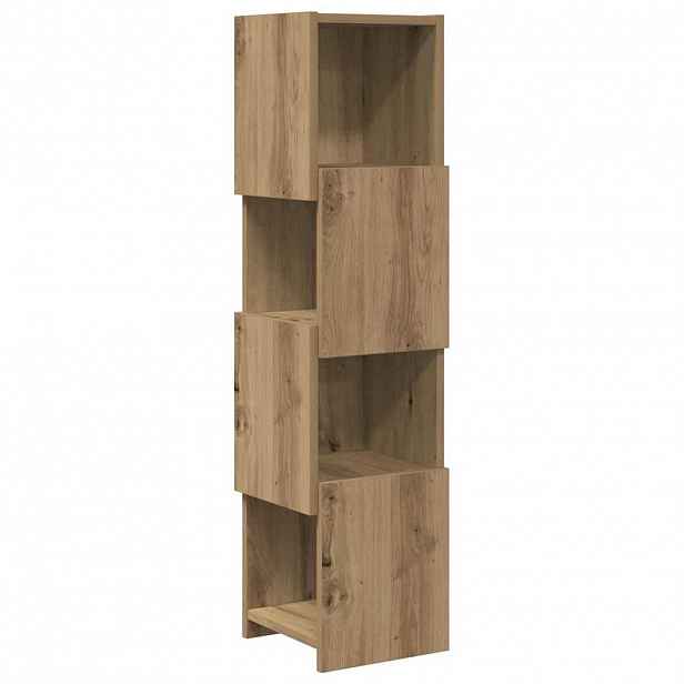vidaXL Rohová skříňka 25,5x25x102cm Kompozitní dřevo Artisanový dub