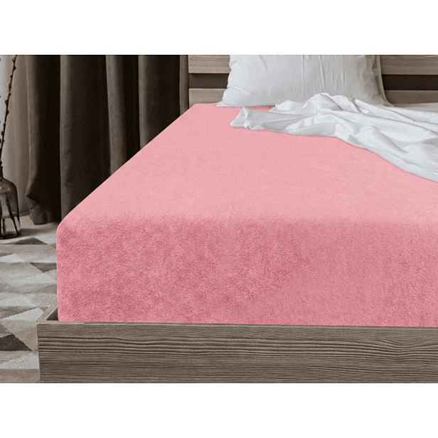 Froté prostěradlo EXCLUSIVE růžové 90 x 200 cm