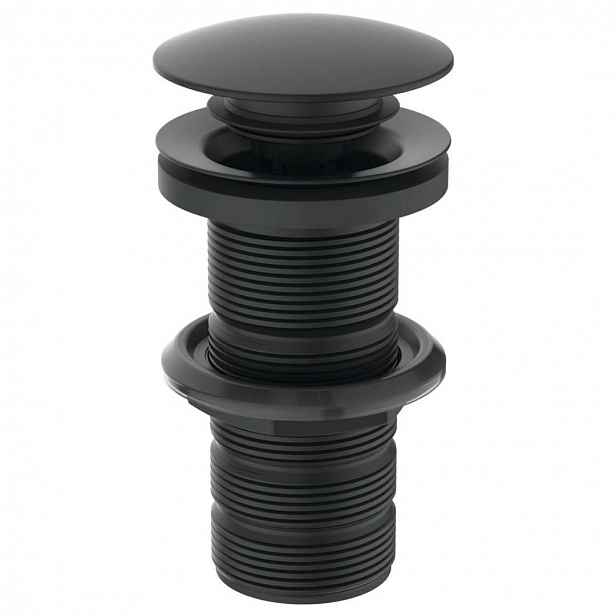 Ideal Standard - Odtoková souprava Click-Clack pro umyvadla bez přepadu, černá E1483XG