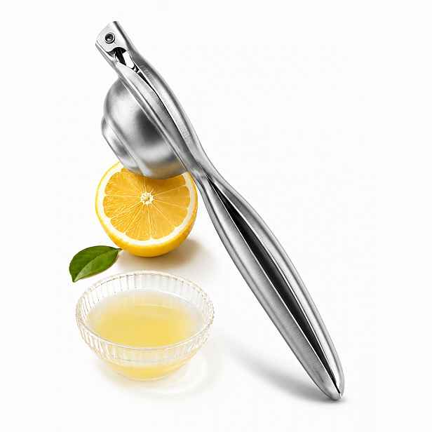 TEMU Ruční nerezový odšťavňovač citronů, ruční lis na citrusy; efektivní zařízení pro extrakci šťávy z ovoce a citrusů. Vhodné pro domácí, kavárenské