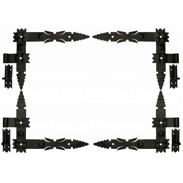 Úhlový Pásový Závěs Pro Dveře 400x320MM Sada 8 El