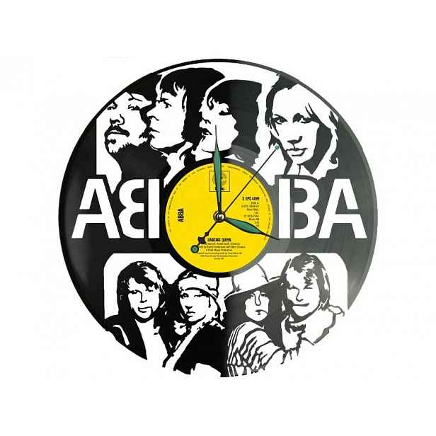 Abba Dárek Originální dekorace do domu Hodiny z vinylové desky