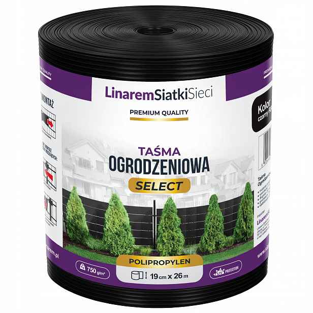 Stínící Panelové Pásy 19x26 Premium Polypropylen 1,2 mm Na Panely Plot Černá