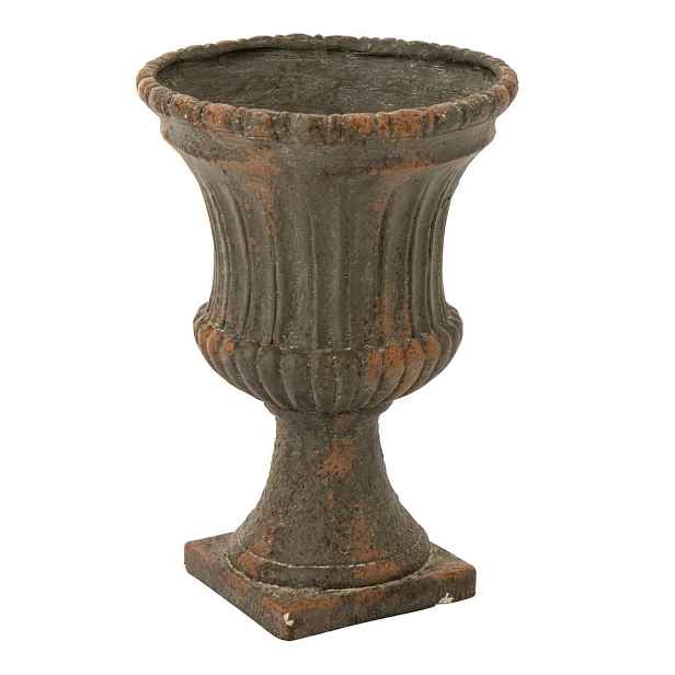 Zelený antik květináč Antiqou French - Ø 40*56 cm J-Line by Jolipa