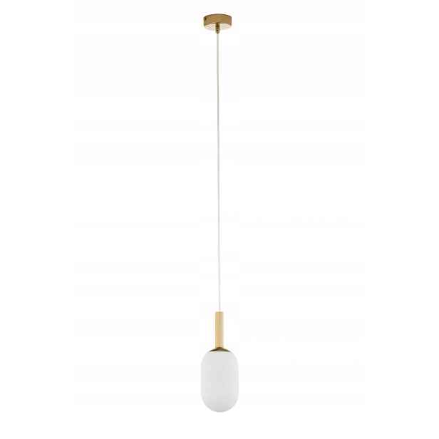Sigma Lighting Pluum závěsná lampa zlatá skleněná E14 12W
