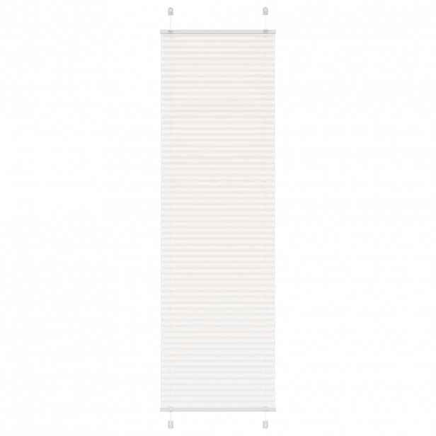 vidaXL Plisovaná roleta bílá 60x200 cm Šířka látky 59,4 cm Polyester