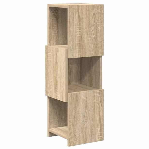 vidaXL Rohová skříňka 25,5x25x80cm Kompozitní dřevo Sonoma dub