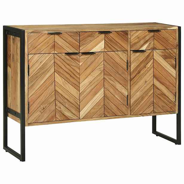 vidaXL Servírovací skříň 100 x 30 x 75 cm Masivní akáciové dřevo