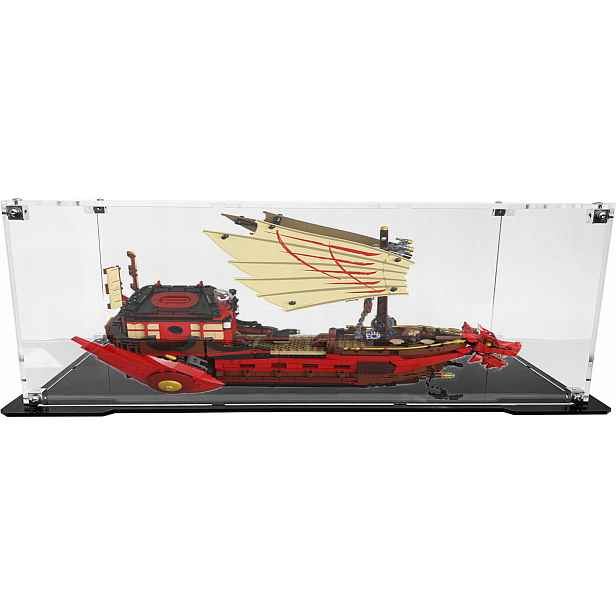 Vitrína s černou základnou pro stavebnici Lego 71705 Ninjago Perla osudu
