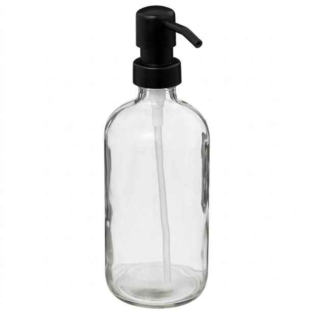 Arte Regal Dávkovač na mýdlo/šampón/kondicionér dávkovač - 0,5l - čiré sklo