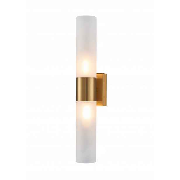 Fondi nástěnné svítidlo 42 cm válcové, minimalistické, moderní, zlaté