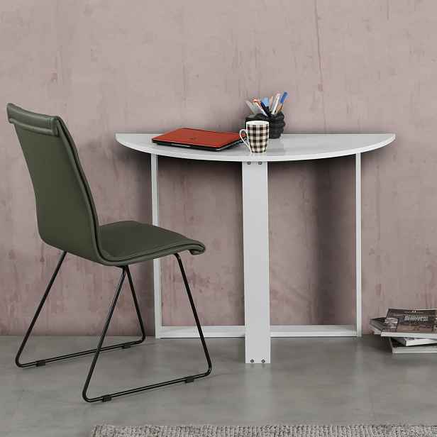 Kalune Design Půlkruhový jídelní stůl MIDDLE bílý