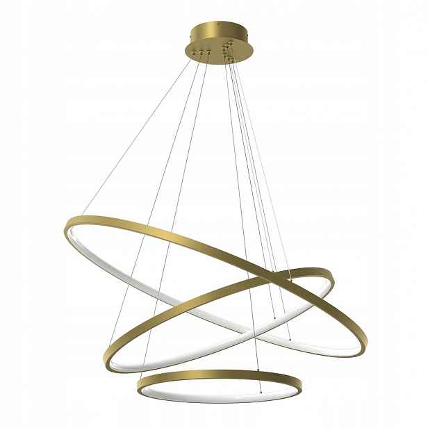 MiLAGRO Závěsná lampa Hoop Gold 93W Led lustr Stropní osvětlení