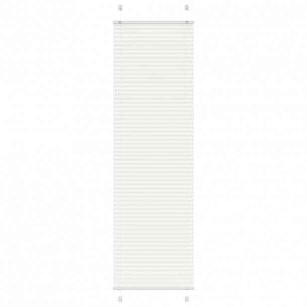 vidaXL Plisovaná roleta bílá 65x200 cm Šířka látky 64,4 cm Polyester
