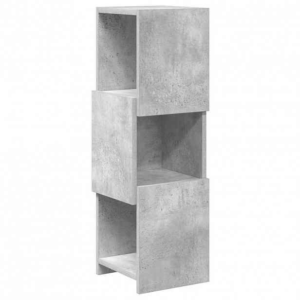 vidaXL Rohová skříňka 25,5x25x80cm Kompozitní dřevo Betonově šedá