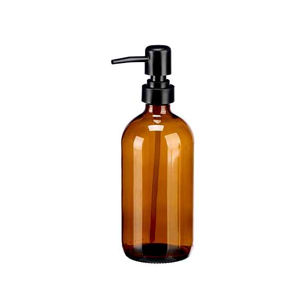 Arte Regal Dávkovač na mýdlo/šampón/kondicionér dávkovač - 0,5l - hnědé sklo